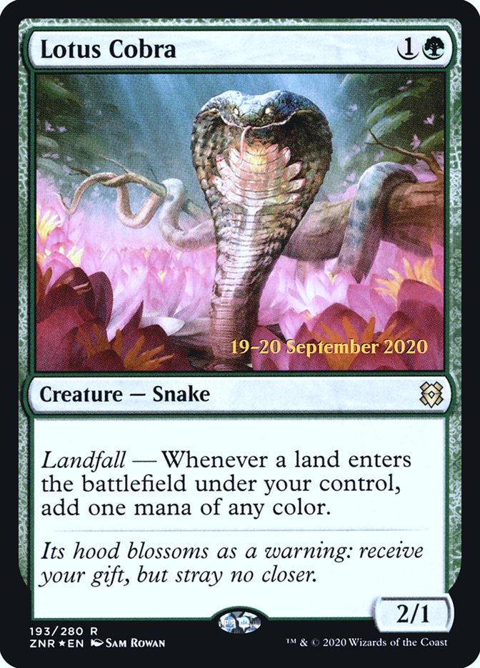 Lotus Cobra [Zendikar Rising Prerelease Promos] | GrognardGamesBatavia