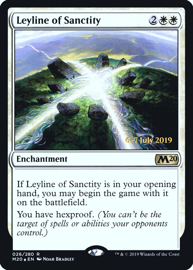 Leyline of Sanctity [Core Set 2020 Prerelease Promos] | GrognardGamesBatavia