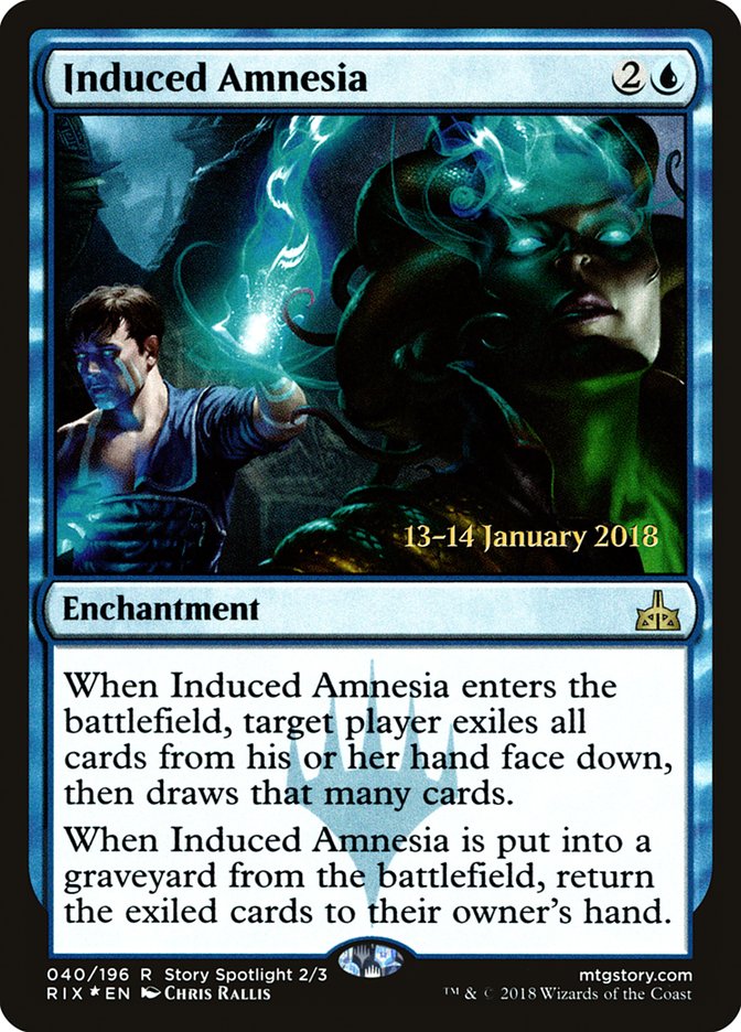 Induced Amnesia [Rivals of Ixalan Prerelease Promos] | GrognardGamesBatavia