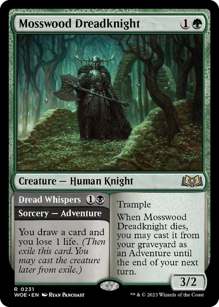 Mosswood Dreadknight // Dread Whispers [Wilds of Eldraine] | GrognardGamesBatavia