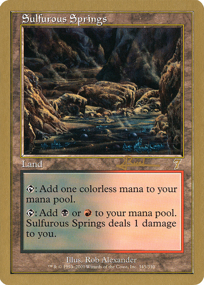 Sulfurous Springs (Antoine Ruel) [World Championship Decks 2001] | GrognardGamesBatavia