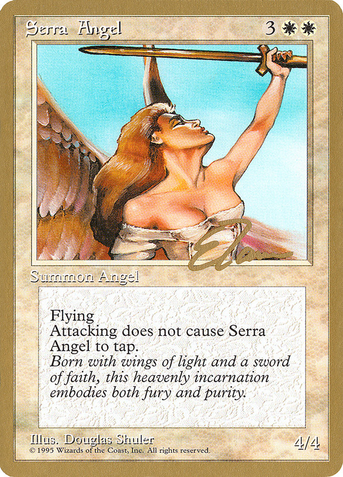 Serra Angel (Eric Tam) [Pro Tour Collector Set] | GrognardGamesBatavia