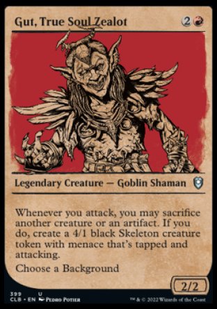 Gut, True Soul Zealot (Showcase) [Commander Legends: Battle for Baldur's Gate] | GrognardGamesBatavia