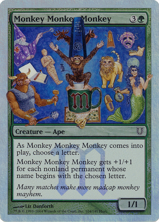 Monkey Monkey Monkey (Alternate Foil) [Unhinged] | GrognardGamesBatavia