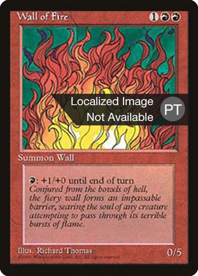 Wall of Fire [Fourth Edition (Foreign Black Border)] | GrognardGamesBatavia