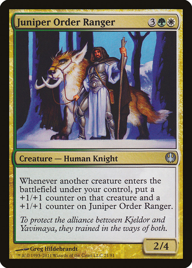 Juniper Order Ranger [Duel Decks: Knights vs. Dragons] | GrognardGamesBatavia