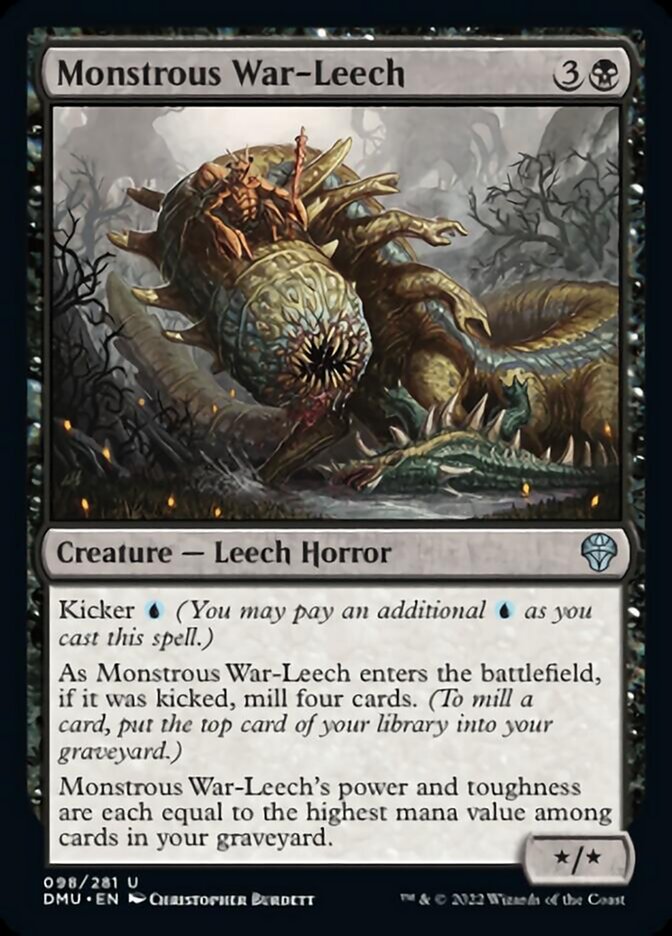 Monstrous War-Leech [Dominaria United] | GrognardGamesBatavia