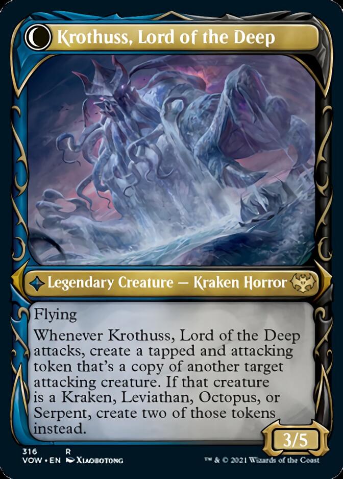 Runo Stromkirk // Krothuss, Lord of the Deep (Showcase Fang Frame) [Innistrad: Crimson Vow] | GrognardGamesBatavia