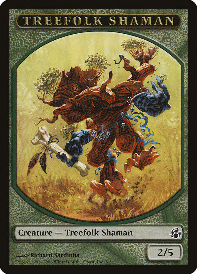 Treefolk Shaman Token [Morningtide Tokens] | GrognardGamesBatavia