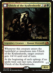 Ulrich of the Krallenhorde // Ulrich, Uncontested Alpha [Eldritch Moon Prerelease Promos] | GrognardGamesBatavia