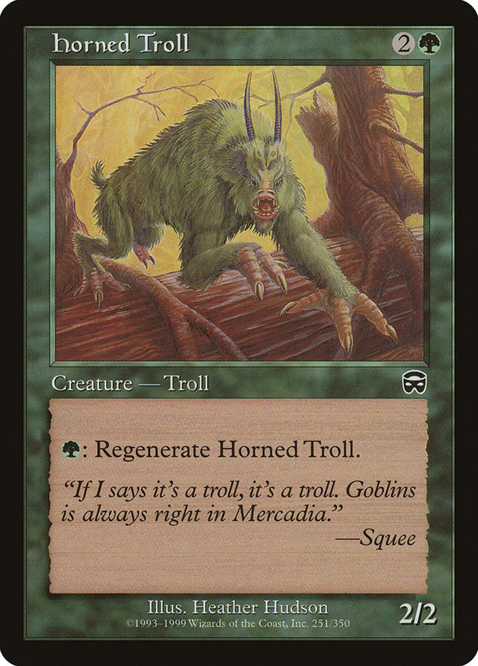 Horned Troll [Mercadian Masques] | GrognardGamesBatavia