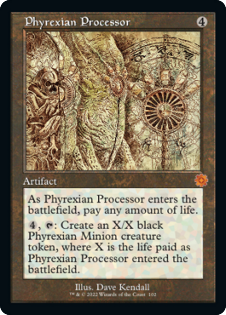 Phyrexian Processor (Retro Schematic) [The Brothers' War Retro Artifacts] | GrognardGamesBatavia