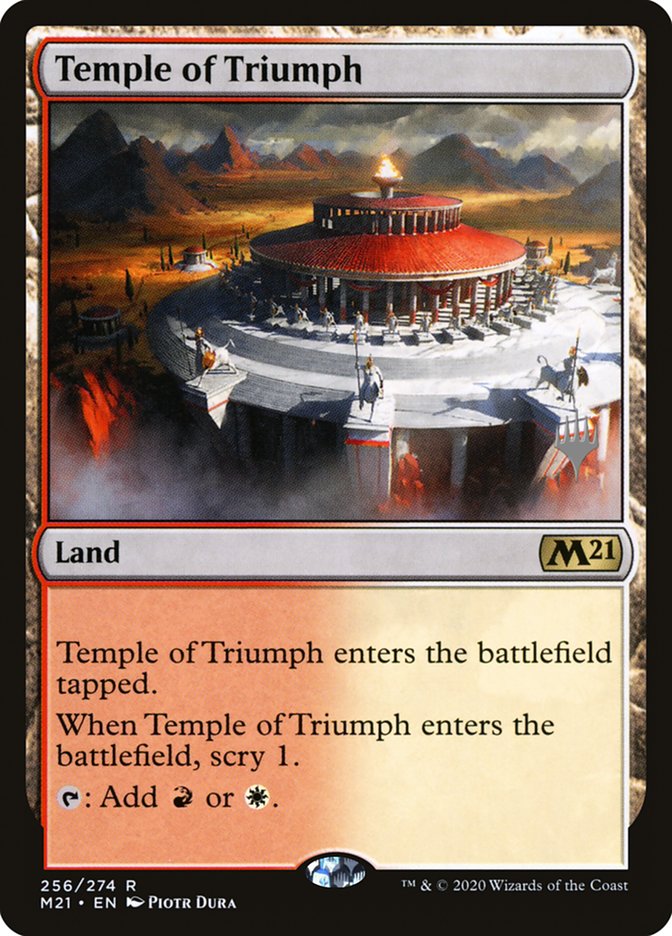 Temple of Triumph (Promo Pack) [Core Set 2021 Promos] | GrognardGamesBatavia