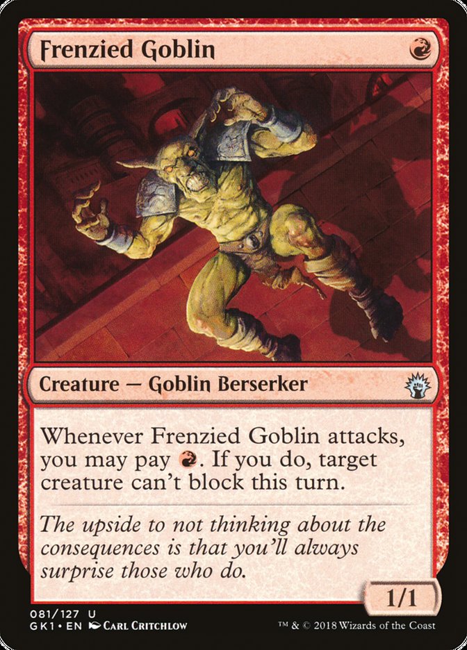 Frenzied Goblin [Guilds of Ravnica Guild Kit] | GrognardGamesBatavia
