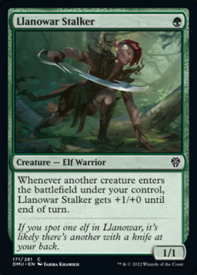 Llanowar Stalker [Dominaria United] | GrognardGamesBatavia