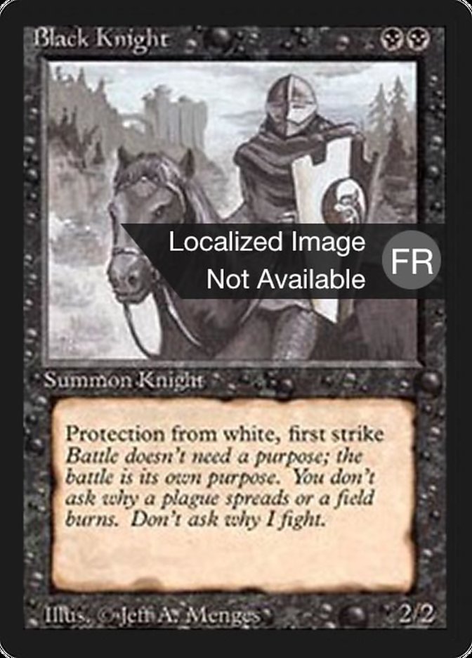 Black Knight [Foreign Black Border] | GrognardGamesBatavia