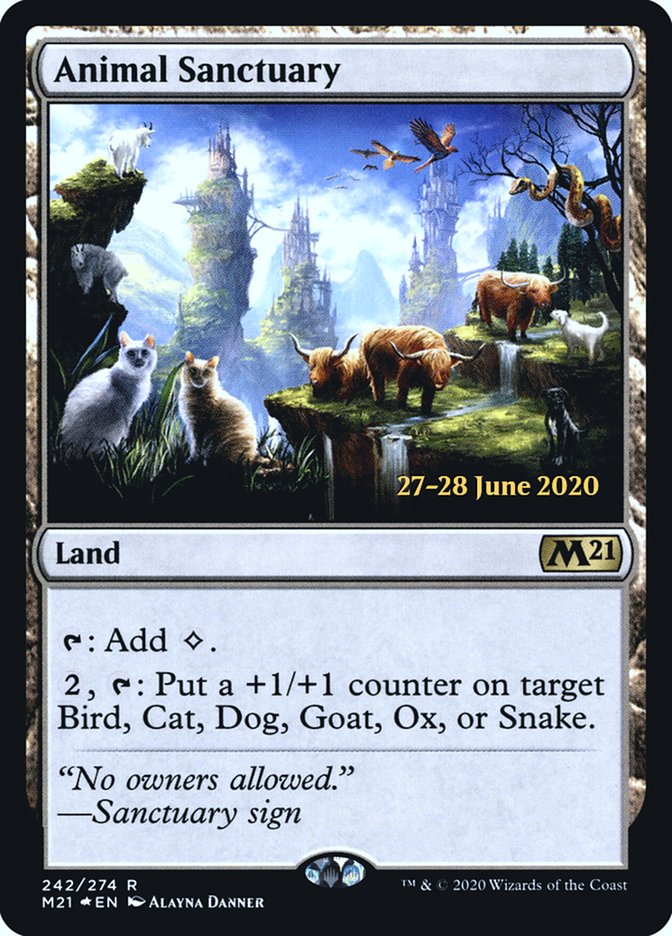 Animal Sanctuary [Core Set 2021 Prerelease Promos] | GrognardGamesBatavia