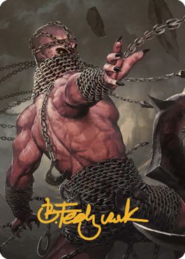 Chain Devil Art Card (Gold-Stamped Signature) [Commander Legends: Battle for Baldur's Gate Art Series] | GrognardGamesBatavia