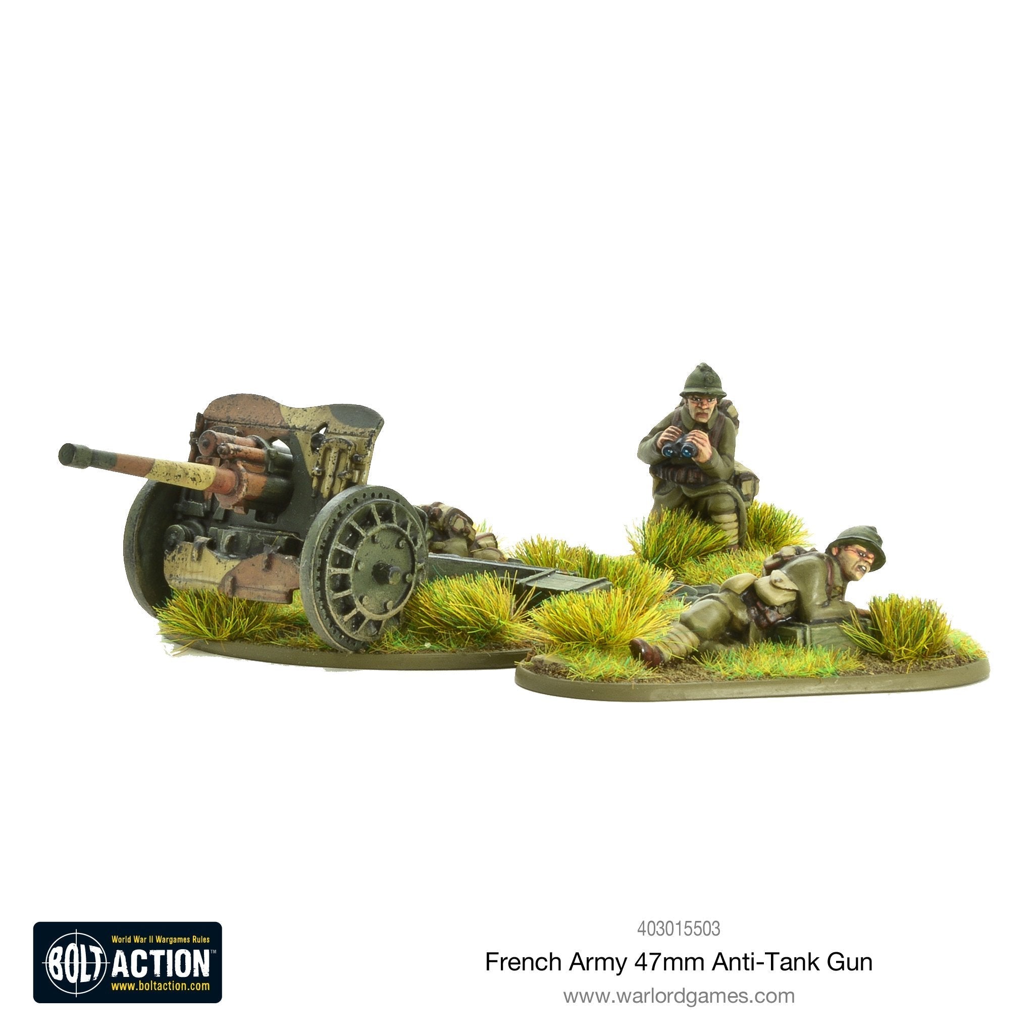 Bolt Action: French Army 47mm Medium Anti-tank Gun | GrognardGamesBatavia