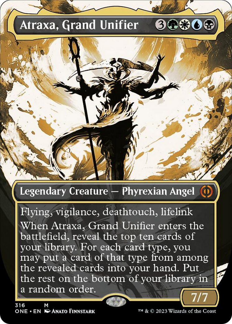 Atraxa, Grand Unifier (Borderless Ichor) [Phyrexia: All Will Be One] | GrognardGamesBatavia