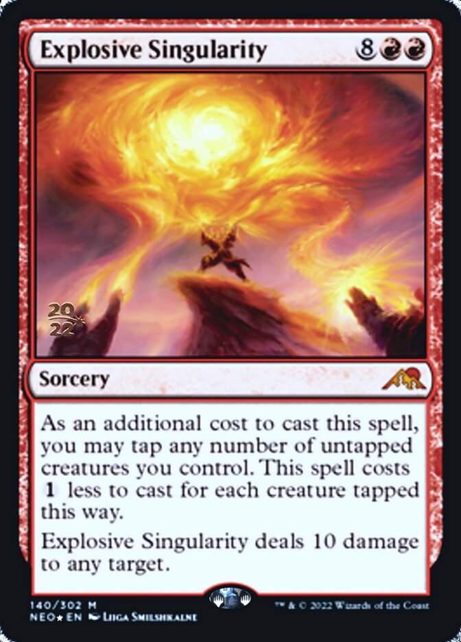 Explosive Singularity [Kamigawa: Neon Dynasty Prerelease Promos] | GrognardGamesBatavia