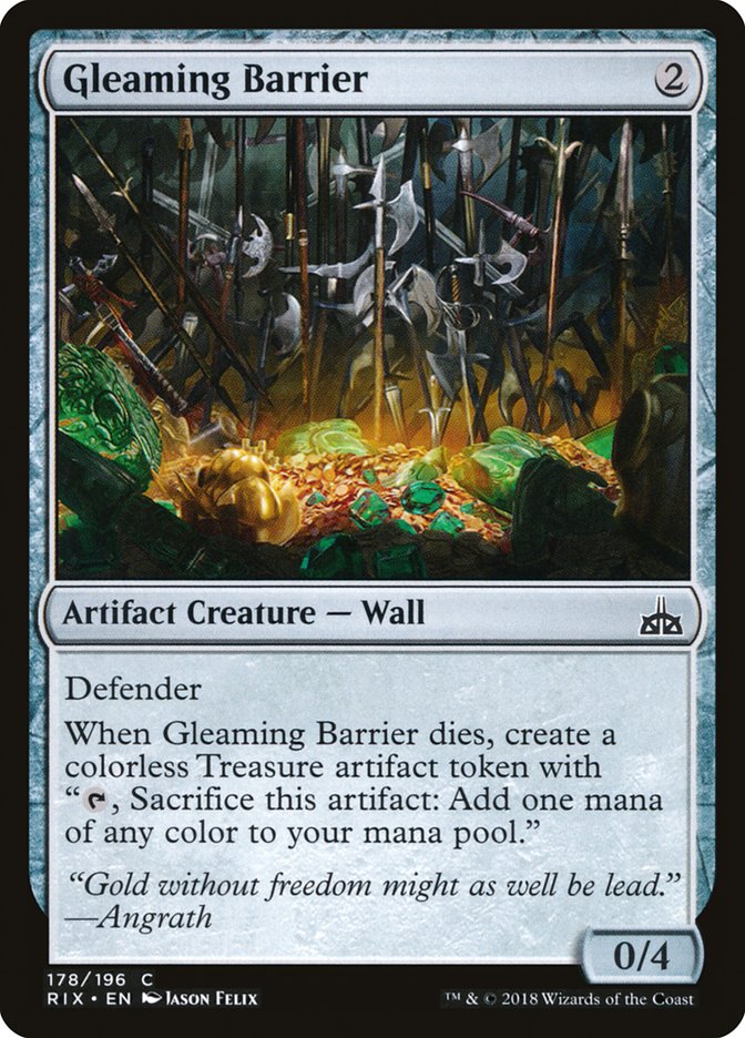 Gleaming Barrier [Rivals of Ixalan] | GrognardGamesBatavia