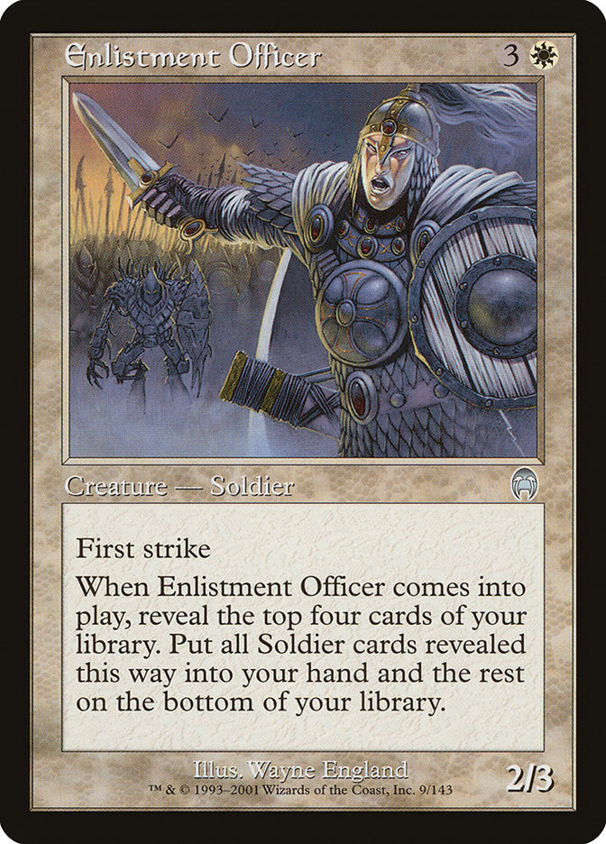 Enlistment Officer [Apocalypse] | GrognardGamesBatavia