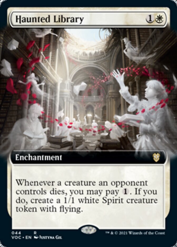 Haunted Library (Extended Art) [Innistrad: Crimson Vow Commander] | GrognardGamesBatavia