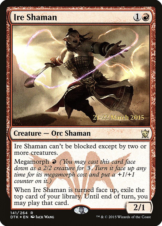 Ire Shaman [Dragons of Tarkir Prerelease Promos] | GrognardGamesBatavia