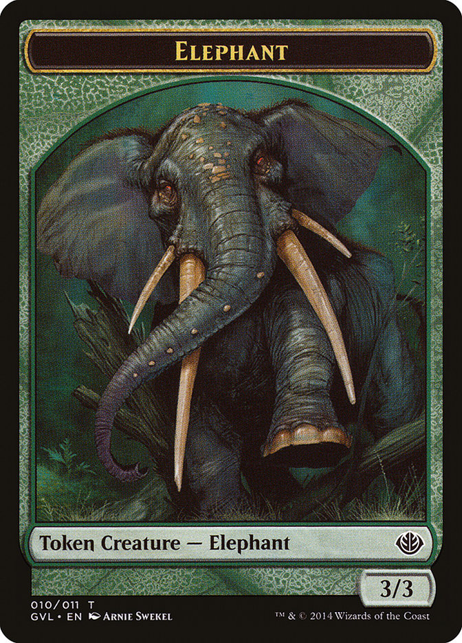 Elephant Token (Garruk vs. Liliana) [Duel Decks Anthology Tokens] | GrognardGamesBatavia