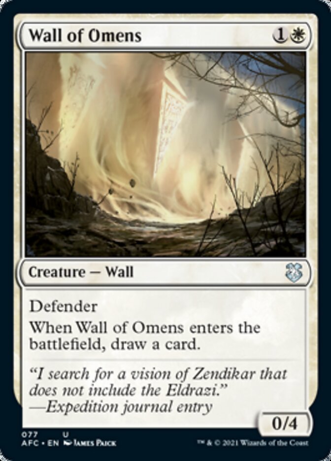 Wall of Omens [Dungeons & Dragons: Adventures in the Forgotten Realms Commander] | GrognardGamesBatavia