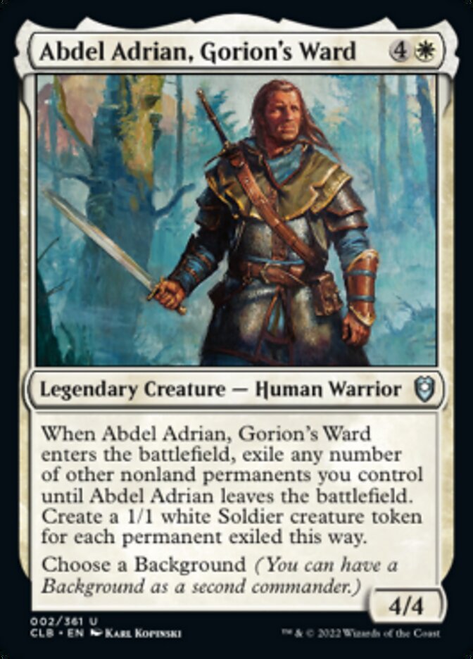 Abdel Adrian, Gorion's Ward [Commander Legends: Battle for Baldur's Gate] | GrognardGamesBatavia