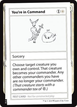 You're in Command (2021 Edition) [Mystery Booster Playtest Cards] | GrognardGamesBatavia