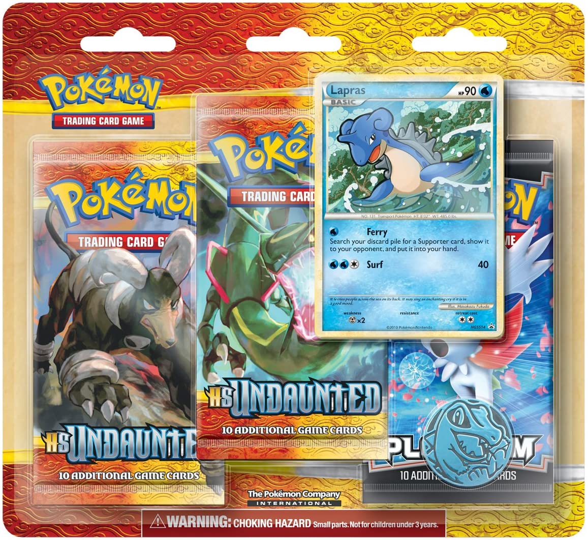 HeartGold & SoulSilver: Undaunted - 3-Pack Blister (Lapras) | GrognardGamesBatavia