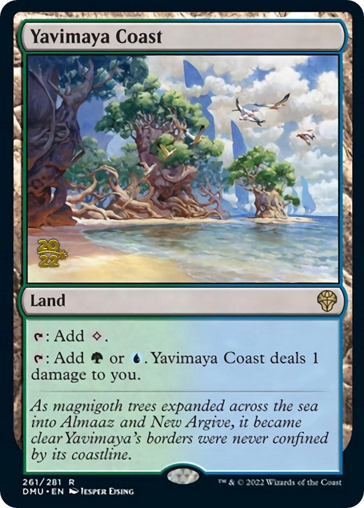 Yavimaya Coast [Dominaria United Prerelease Promos] | GrognardGamesBatavia