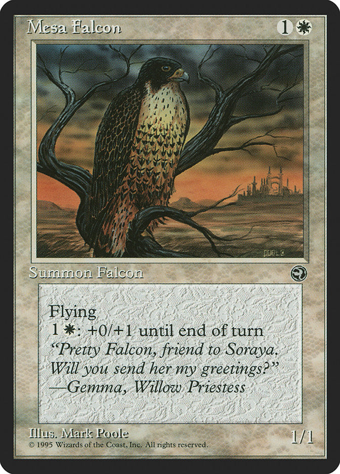 Mesa Falcon (Gemma Flavor Text) [Homelands] | GrognardGamesBatavia