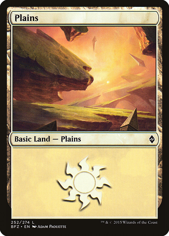 Plains (252a) [Battle for Zendikar] | GrognardGamesBatavia