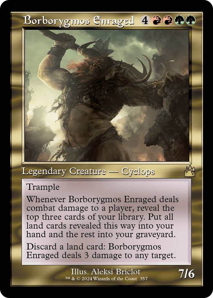 Borborygmos Enraged (Retro Frame) [Ravnica Remastered] | GrognardGamesBatavia