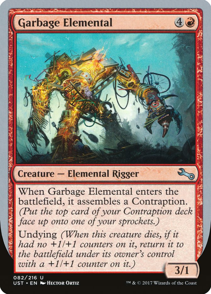 Garbage Elemental (3/1 Creature) [Unstable] | GrognardGamesBatavia