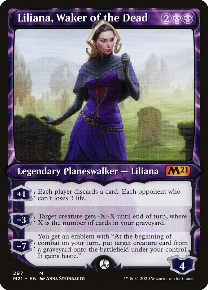 Liliana, Waker of the Dead (Showcase) [Core Set 2021] | GrognardGamesBatavia