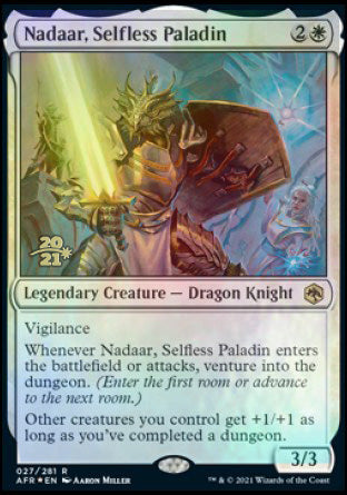 Nadaar, Selfless Paladin [Dungeons & Dragons: Adventures in the Forgotten Realms Prerelease Promos] | GrognardGamesBatavia