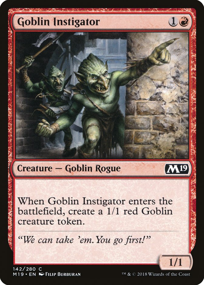 Goblin Instigator [Core Set 2019] | GrognardGamesBatavia