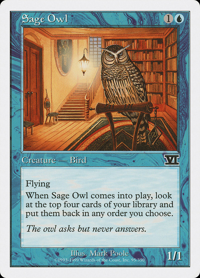 Sage Owl [Classic Sixth Edition] | GrognardGamesBatavia