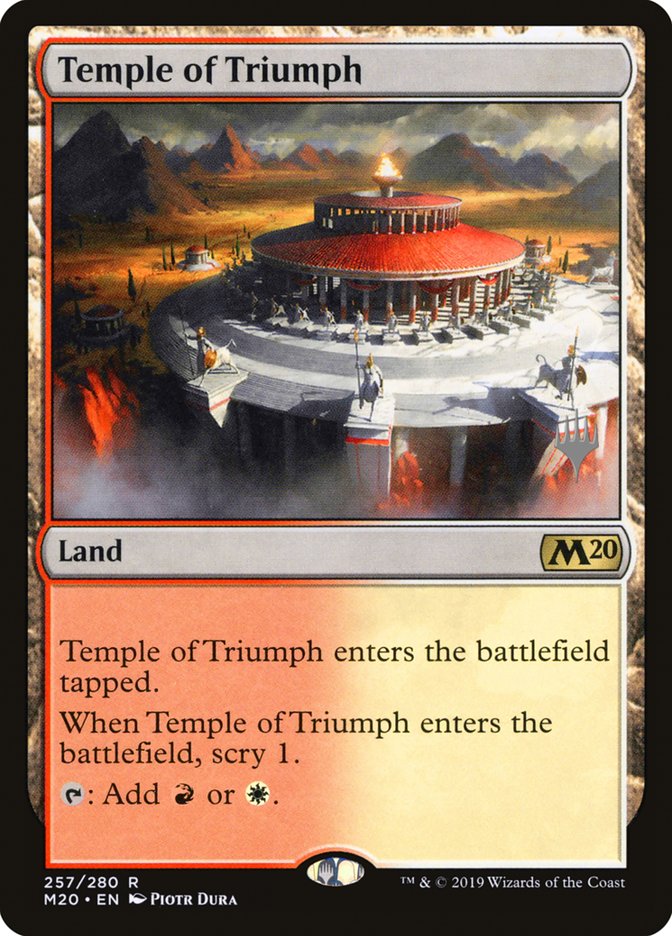 Temple of Triumph (Promo Pack) [Core Set 2020 Promos] | GrognardGamesBatavia