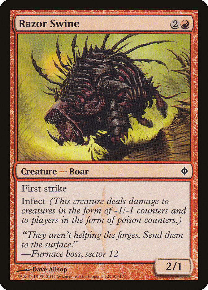 Razor Swine [New Phyrexia] | GrognardGamesBatavia