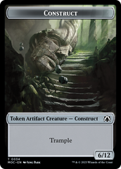 Phyrexian Golem // Construct Double-Sided Token [March of the Machine Commander Tokens] | GrognardGamesBatavia