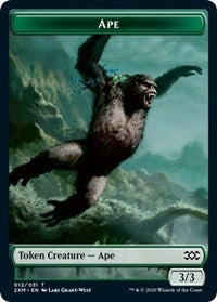 Ape // Elemental Double-Sided Token [Double Masters Tokens] | GrognardGamesBatavia