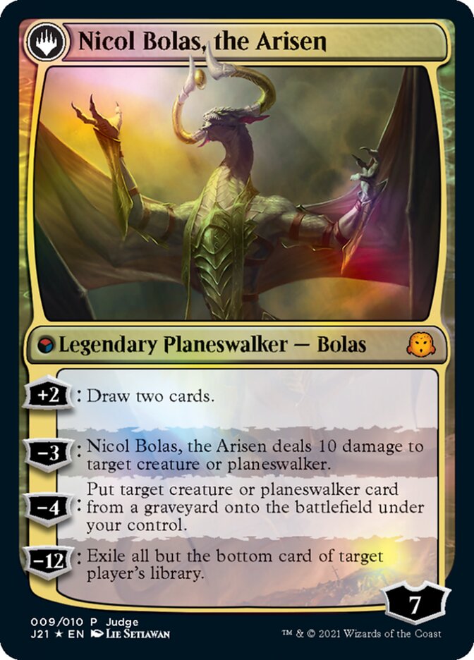 Nicol Bolas, the Ravager // Nicol Bolas, the Arisen [Judge Gift Cards 2021] | GrognardGamesBatavia