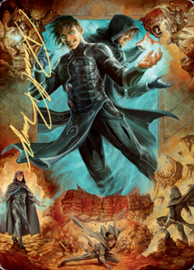 Jace, Mirror Mage 2 Art Card (Gold-Stamped Signature) [Zendikar Rising Art Series] | GrognardGamesBatavia