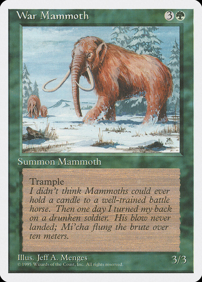 War Mammoth [Fourth Edition] | GrognardGamesBatavia